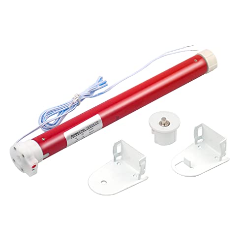 Rollerhouse Hard Wired 12V DC Motors 2 Wire Motor Switch Controlled Electric Roller Motor for RV Electric Roller Shade, Working for 1-3/16