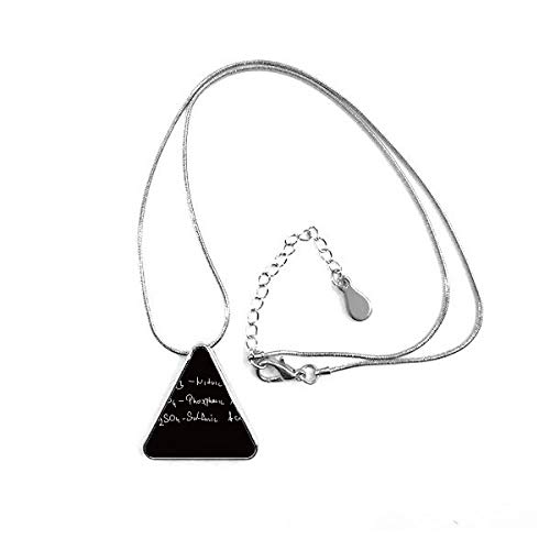 Collier triangle chimie kowledge acide contre les bijoux banals