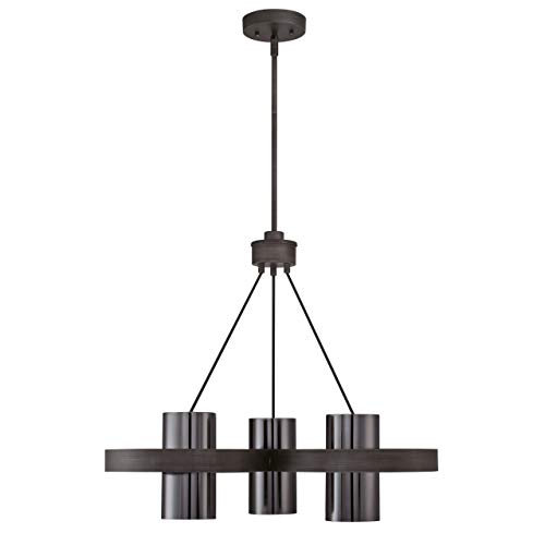 Chandelier trois lampes Evita pour illuminer votre salle à manger industrielle - 3
