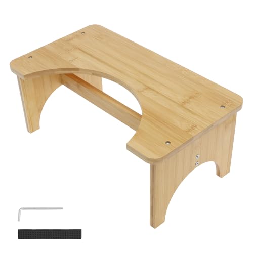 Foldable Potty Stool, Toilet Stool Squat Adult and Kids, Wood Travel Poop for Bathroom, Nonslip Toilet Assistance Step, Portable Easy to Store for Adults Children