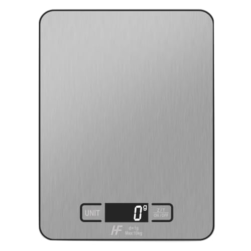 HomeFashion Large 23x17cm 10kg 1g Digital Kitchen Scales Food Sca...