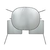 ZYNCUE Custom Fit Car Windshield Sun Shade for UV Protection and Heat Reduction, Silver-Coated Polyester Taffeta Fabric, 200 x 160 cm