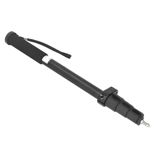 Poste de centrado telescópico de aleación de aluminio para medición y mapeo GPS RTK, varilla monopié portátil de 1,5 metros con burbujas niveladoras y cuerpo engrosado para - imagen 7