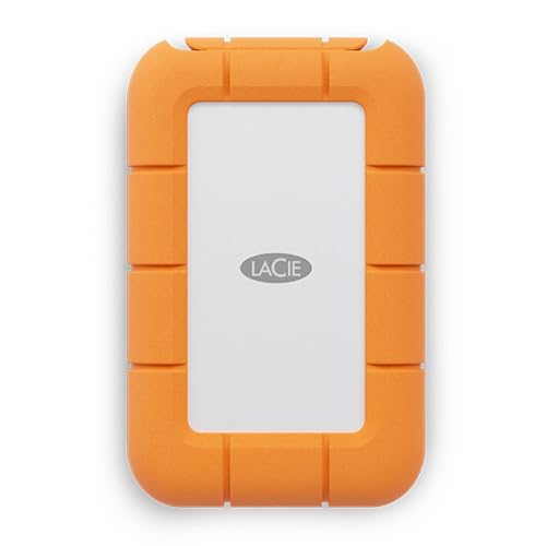 LaCie Rugged Mini 2TB, disco duro externo portátil, 2.5', para PC Mac iPad & iPhone, Data Rescue Services (LAC9000298)