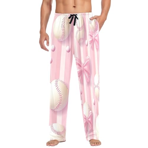 Pantalon de pyjama homme S L avec cordon et poches pour la maison