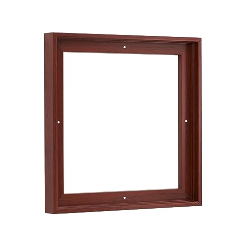 Pixy Canvas Floater Frame 40x40 for 3/4 (0.75) inch Deep Canvas Paintings/Canvas Prints/Wood Canvas Panels/Wall Art/Wall Decor/Home Decor/Artwork (Red Cherry, 40 x 40 inch, Square)