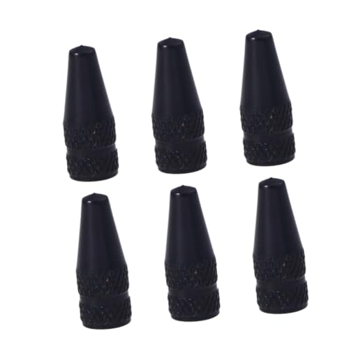 6 Pcs Tapas de Válvula para Bicicleta Aluminio Anti-polvo miniatura 1