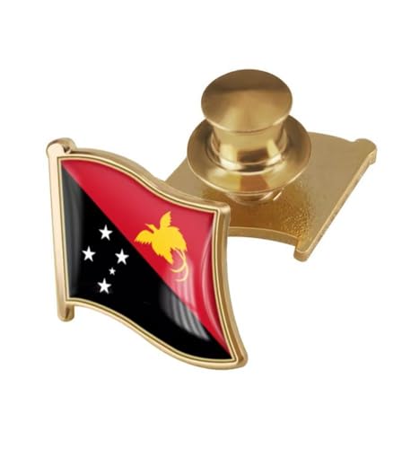 Image of vmcoatdu Country Flag Backs Locking Pin Keepers Locking Clasp Pin Badge International Travel Brooch Metal Alloy Souvenir Pin 0.75x0.7 Inch Small Pin