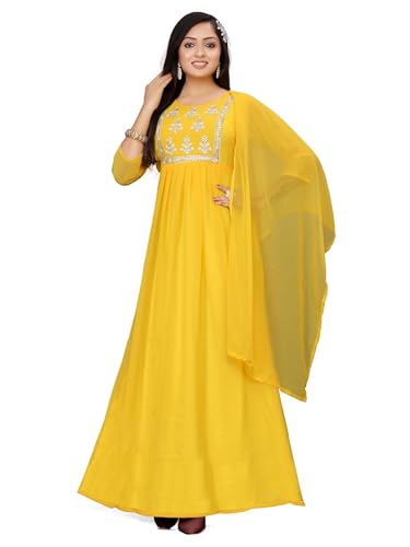 Image of Women's Georgette Fabric Kurti with Dupatta for Any Occassion | Kurti Set for Women