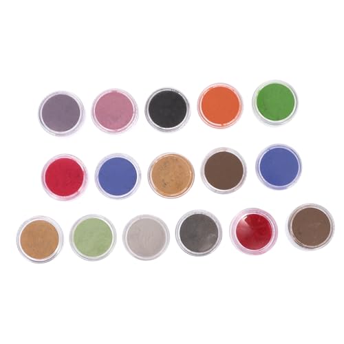 Homoyoyo 16pcs Light Pink Glitter Iridescent Makeup Pigment for DIY Craft Party