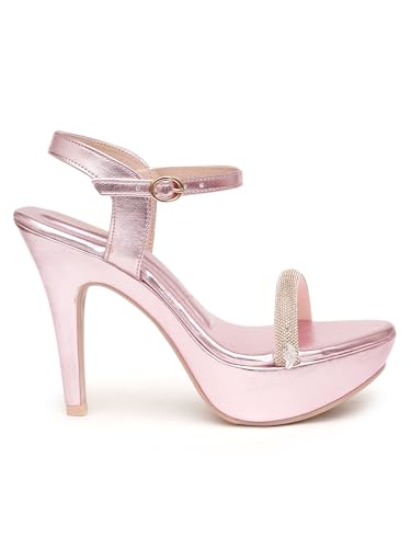 Image of Planet Walk Round Toe Stiletto Solid Heels For Women'S /Girl'S