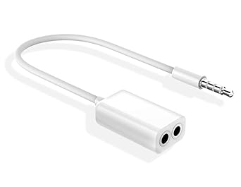 JGD PRODUCTS 3.5mm Jack 1 Male to 2 Female Stereo Headphone Earphone Jack Y Splitter Audio Auxiliary Adapter Cable - image, photos