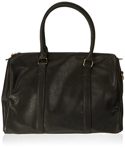 Miss Lulu 3 Pièces Bébé Sac à Langer de Grande Epaule Sac à Main PU Cuir Tote (Noir) Cover