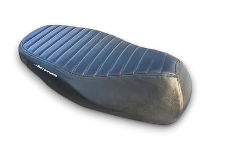 Image of Activa 5G Bike SEAT Cover SEAT Cover,PU Leather Black Colour,10 mm Cushion Foam.Rope provided,Ready to fit