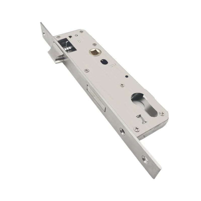 Cerradura de Embutir,Picaporte Cuerpo De Cerradura Puerta Embutir Acero Inoxidable 304 3585 Con Cilindro For Aluminio