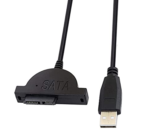 Mak World® USB 2.0 to 7+6 13Pin Slimline SATA Laptop CD/DVD ROM Optical Drive Adapter – Black 35cm - Plug and Play - Support All Slim-Only SATA Laptop Drive (DVD-ROM, DVD-RW +/-, DVD-RAM etc (B098LRMYW7) Amazon Price History, Amazon Price Tracker