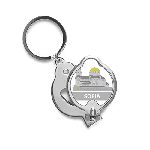 Coupe-ongles Sofia Bulgarie gris motif haut-lieu touristique souvenir de voyage chic