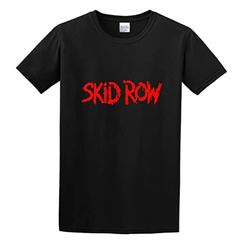 Material absorbs sweat OUBAO Adult T-Shirts Skid Row Logo T Black S