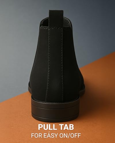 Image of Kraasa Men's Slip On Fashion Chelsea Boots | High Tops, Soft Cushioned Insole, Comfortable Fit, Trendy, Stylish Boots