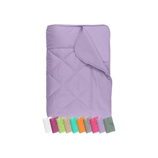 npluseins Edredón ligero de microfibra – Öko-Tex Standard 100 – Tamaño aprox. 135 cm x 200 cm 732.932, color lila