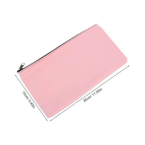 Gadpiparty 2pcs Zipper Bank Bags: Pu Leather Money Pouches - Large Capacity Cash Deposit Bag - Receipt Organizer For Bank And Daily Storage2