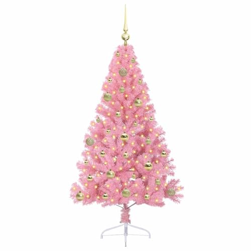 Árbol de Navidad artificial con luces LED Tidyard cono elegante exterior e interior 4