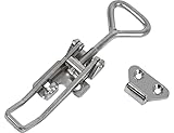 Buyers Products 3049352, 6 Inch Stainless Steel Adjustable-Grip Draw Latch with Strike Plate, Polished Finish...