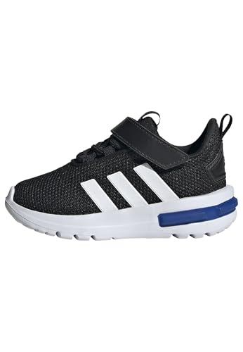 Adidas Unisex-Baby Racer TR23, Black/White/Team Royal Blue (Elastic Lace), 7K