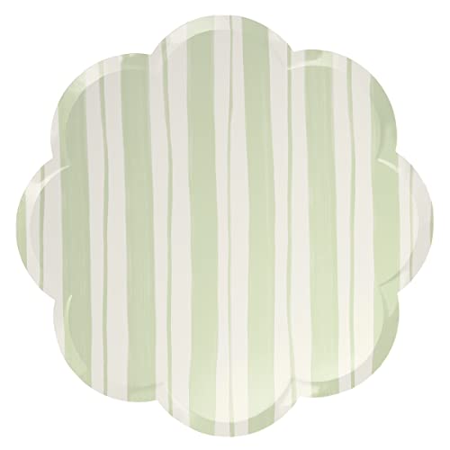 Meri Meri Ticking Stripe Pratos de jantar (pacote com 8)