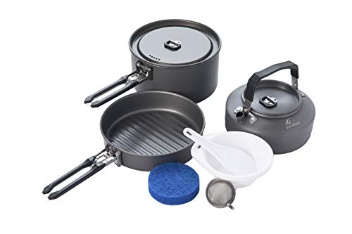 Fire-Maple FEAST2 BLACK アルミクッカー・フライパン・ケトルセット 2～3人用 【日本正規品】3年長期保証