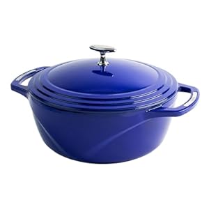 Lodge USA Enamel Dutch Oven, 4.5 qt., Blue
