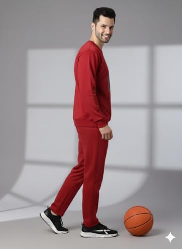 Image of Mack Jonney Graphic Print Track Suit for men | Co-ord Set | Warm Fleece Tracksuit Set | Full Sleeve Sweatshirt