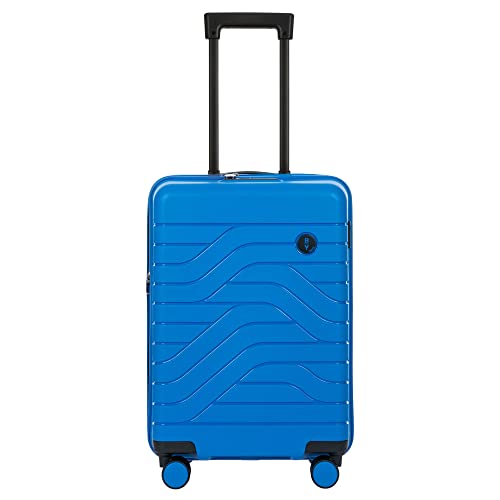 Bric's Hard-Shell Expandable Suitcase Ulisse B|Y Collection, Hand Luggage Suitcase with 4 Wheels, Resistant and Ultralight, USB Port, Integrated TSA Lock, Dimensions 37x55x23/27, Electric Blue Bric's Hard-Shell Expandable Suitcase Ulisse B|Y Collection, Hand Luggage Suitcase with 4 Wheels, Resistant and Ultralight, USB Port, Integrated TSA Lock, Dimensions 37x55x23/27, Electric Blue