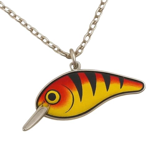 Generico Fiskbete Hänge | Halsband - Handgjord Amulett Bete Färgglada Smycken för Kvinnor Män Pojkar Flickor, riferimento alla descrizione, Akryl, Se beskrivningen