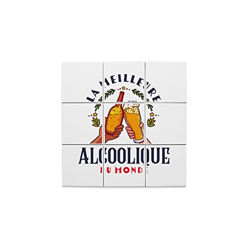Carreaux céramique 32,4x32,4cm haute brillance au design humoristique exclusif