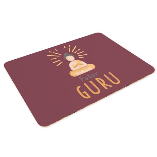 Sets de table rouge souples dessous liège napperons grand format 39,5x28,5 - 3