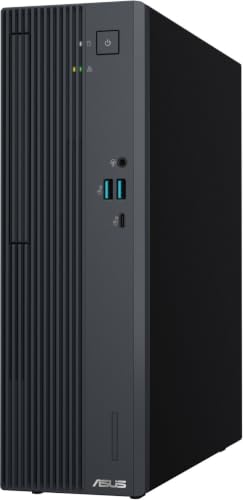 Image of ASUS V500SVC-I3 Slim Desktop Computer, Intel Core i3-1315U, 16GB DDR5 RAM, 1TB PCIe 4.0 NVMe SSD, Wi-Fi 6, Windows 11 Home, Keyboard and Mouse, Dark Gray