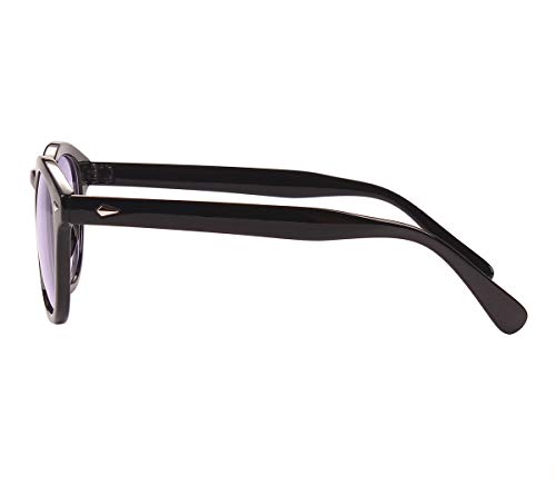 Image of Bestum Retro Inspired Sunglasses With Rivets Tinted Lens UV400