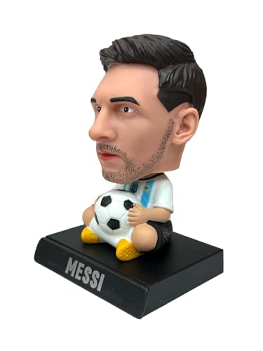 Image of Super Hero Messi B Action Figure Limited Edition Bobblehead with Mobile Holder for Car Dashboard, Office Desk & Study Table (Pack of 1)