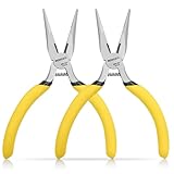 BOOSDEN 2 Pezzi Pinza a Becco Lungo 13 cm, Pinze Becco Piccole con Taglialato Laterale, Pinza...
