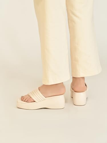 Image of TRYME Platform Heels Sandals Light Weight Comfortable & Trendy Wedges Heels for Girls & Women