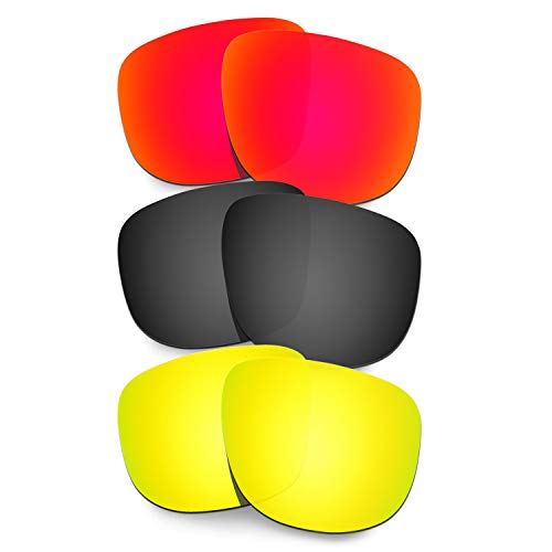 Lentilles de rechange Oakley Holbrook R OO9377 rouge noir or