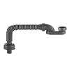 BERNSTEIN® Ablaufrohrset – flexibler Geruchsverschluss – Siphon für freistehende Badewanne