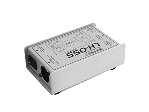 Boîte DI passive Omnitronic LH-055 Pro en argent pour studio - 2