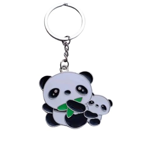 LiJuanWang Regalo Panda,Llavero,Llavero Panda,llavero de regalo Panda,llavero de panda de bambú,recuerdo de China del oso panda,China Panda Oso bambú Llavero Colgante