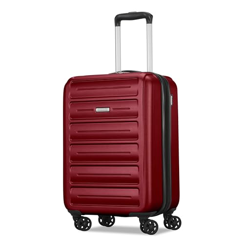 American Tourister Westridge Hardside Luggage Set with Spinner Wheels, Holly Red, Carry-On