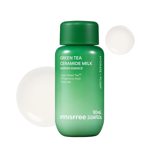innisfree Green Tea Ceramide Milk Mini | Hydrating and Lightweight Korean Milky Toner for Barrier Repair | Suitable for All Skin Types including Acne-Prone and Sensitive Skin 3.4 Fl Oz