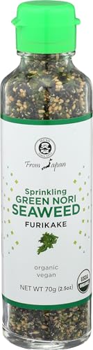 Muso From Japan - Green Nori Seaweed Furikake, Vegan-Friendly, No Additives, USDA Organic Seasoning for Rice, Sushi, Salads - 2.5 oz Pack of 1