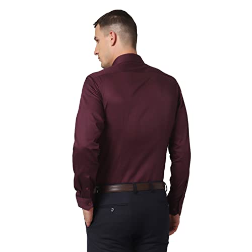 Image of blackberrys Printed Cotton Slim Fit Mens Shirt