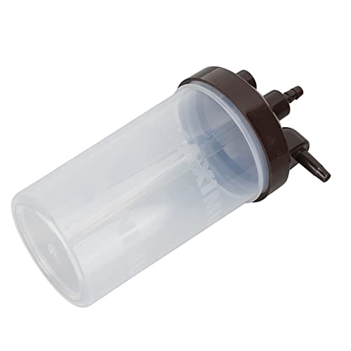 Oxygen Bubbler Bottle Reusable Plastic Humidifier Bubbler Bottle for Oxygen Generator Translucent